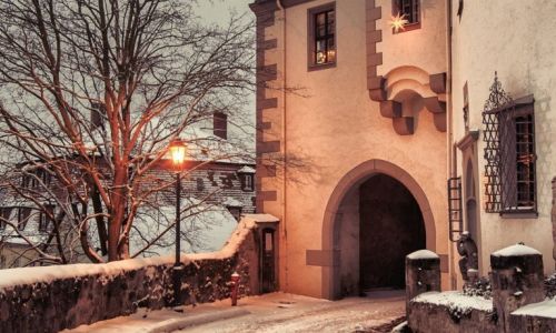 Meißen Burgtor im Winter (MATE Theme für Contao)